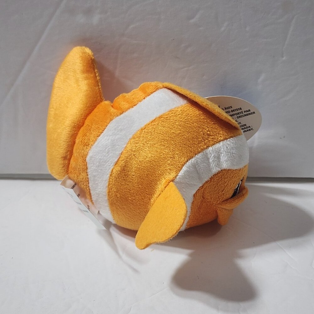 Fuzzy Friends Greenbrier Orange and White‎ Fish Sewn Eyes Plush 6" New